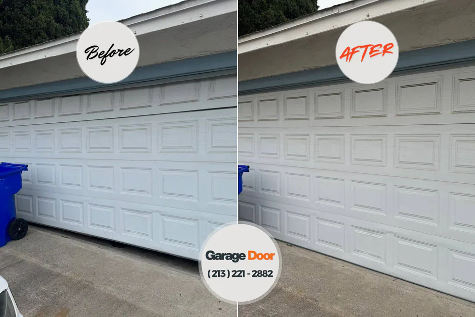 Before and after: garage door repair Carson City, NV